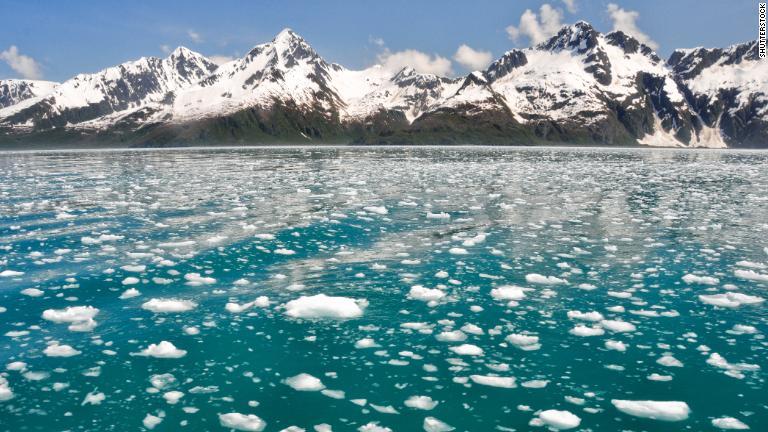 氷山と潮間氷河で知られる米アラスカ湾内のキーナイ・フィヨルド/Shutterstock