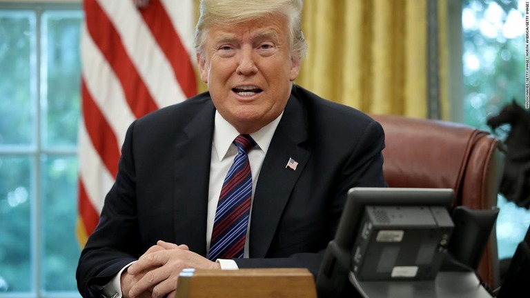 イドリブ攻撃をめぐり、トランプ大統領がシリアに対して再度警告を発した/Win McNamee/Getty Images North America/Getty Images
