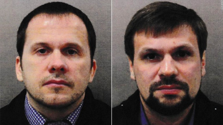英当局が逮捕状を取ったアレキサンダー・ペトロフ容疑者とルスラン・ボシロフ容疑者/Met Police