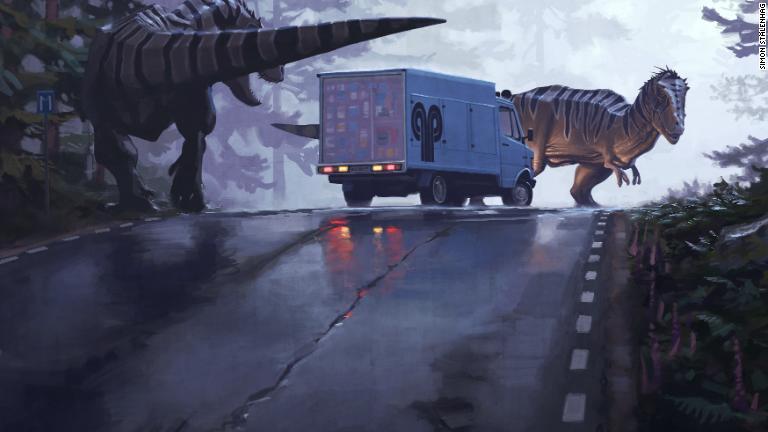 恐竜が登場する作品も/Simon Stålenhag