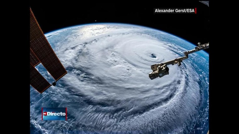 大型ハリケーン「フローレンス」の予想進路上に原発６カ所が位置している/Alexander Gerst/ESA