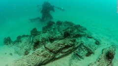 ポルトガル首都リスボン近海の海底で船の残がいが見つかった