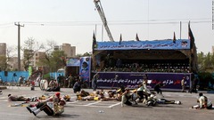 イランの軍事パレード襲撃、ＩＳＩＳが「実行犯」の映像公開