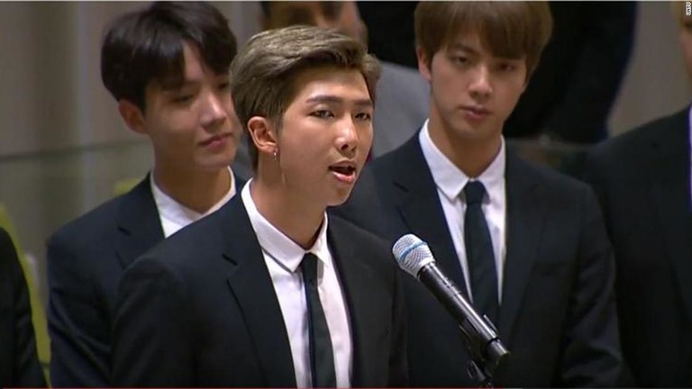 韓国の男性グループ「ＢＴＳ（防弾少年団）」が国連で演説を行った/UNTV