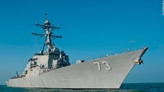 米海軍艦、南沙諸島付近を通過　「航行の自由作戦」の一環