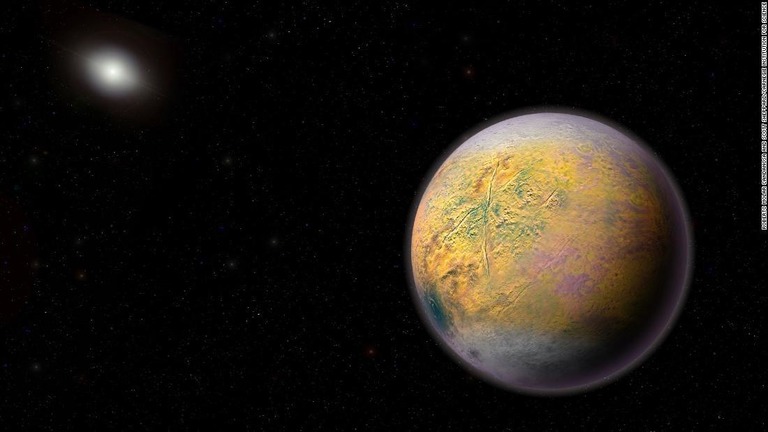 太陽系外縁に存在すると仮定される「惑星Ｘ」の想像図/Roberto Molar Candanosa and Scott Sheppard/Carnegie Institution for Science