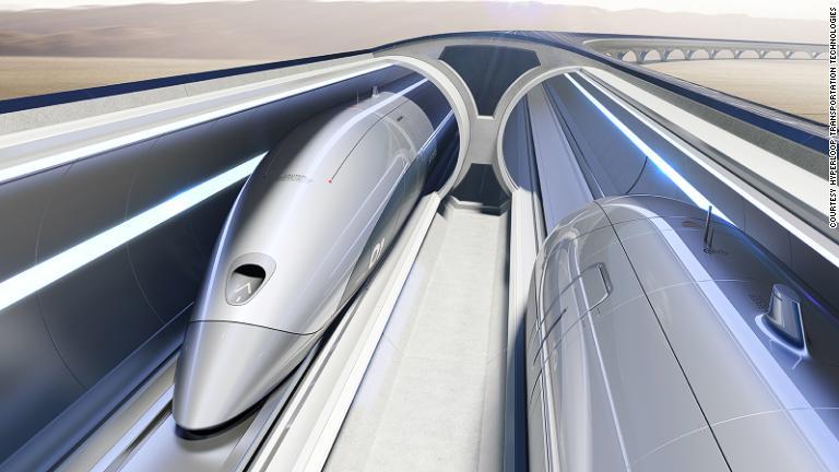 ２０１９年の試乗試験を目指しているという/courtesy Hyperloop Transportation Technologies