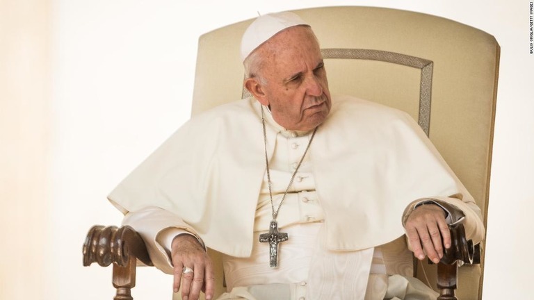 米国民の間で、ローマ法王に対する好感度が過去最低の水準となった/Giulio Origlia/Getty Images