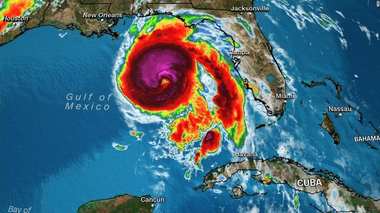 ハリケーン「マイケル」がカテゴリー４へと勢力を拡大/CNN