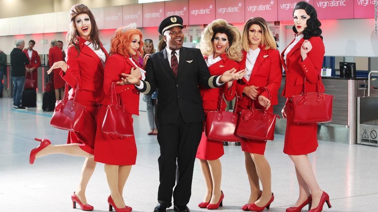 英ヴァージン航空が乗員全員をＬＧＢＴとする「プライド便」を運航/Courtesy Virgin Atlantic