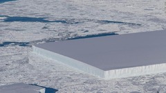 米ＮＡＳＡ、自然にできた「四角い氷床」発見　南極での観測中