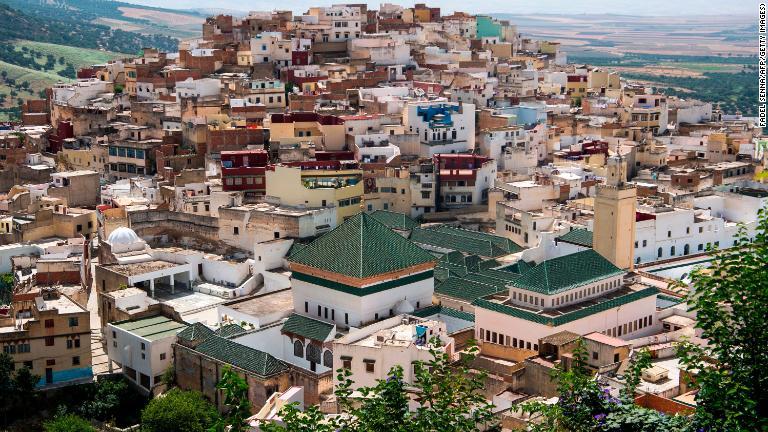 １０位は北アフリカ・モロッコの古都メクネス/Fadel Senna/AFP/Getty Images