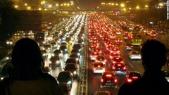「自転車の街」として知られる中国・北京も渋滞の激しい場所だ