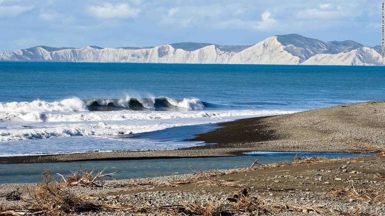 南島キャンベル岬は北島の首都ウェリントンへ地震前に比べ約３６センチ近付いた/Mark Coote/Bloomberg via Getty Images