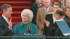 第４１代米国大統領の就任式＝１９８９年１月２０日