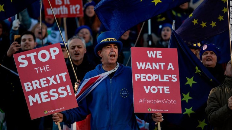 英国によるＥＵ離脱の一方的撤回は「可能」との判断が示された/Dan Kitwood/Getty Images Europe/Getty Images