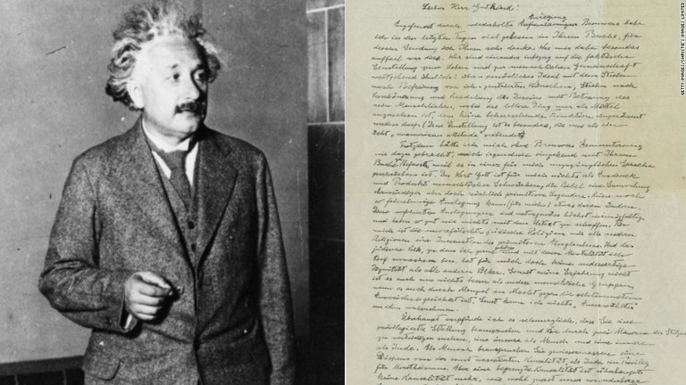 神の概念について語ったアインシュタイン直筆の手紙が３億円を超える値段で落札された/Getty Images/Christie's Images Limited 