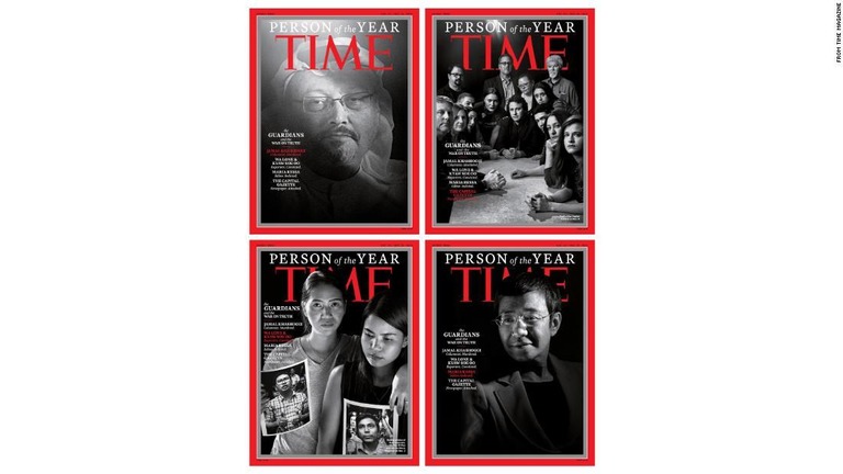 「今年の人」にはジャマル・カショギ氏ら、真実の「ガーディアンズ（監視者）」が選ばれた/from Time Magazine