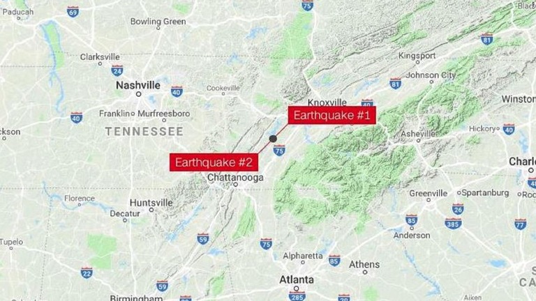 テネシー州で２度の地震が発生した/CNN