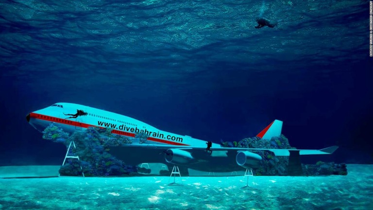 海底に沈んだ旅客機などが楽しめる「海底テーマパーク」が誕生する/Bahrain Tourism & Exhibitions Authority