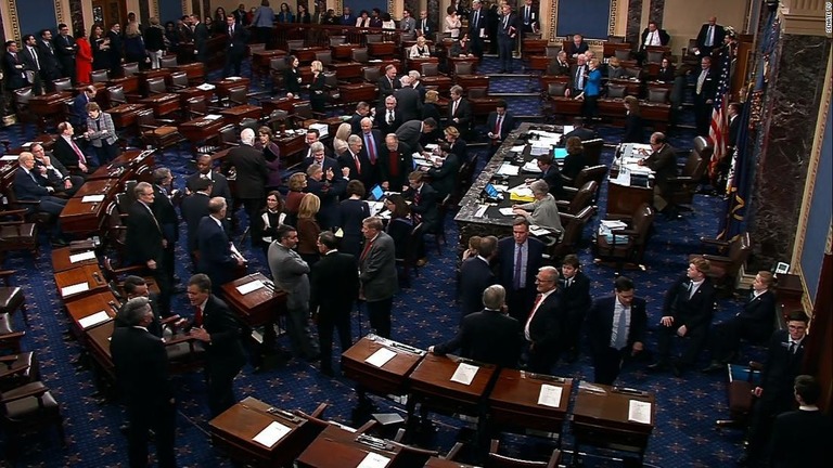 予算案の可決には、上院の定数１００のうち６０票の賛成が必要とされる/Senate TV