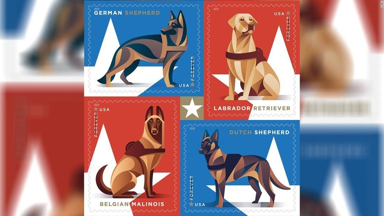 米国で軍用犬の活躍を称える記念切手が発行される/USPS
