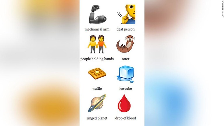 今年新たに作られた絵文字の一部/Unicode Consortium