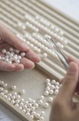 真珠の直径は平均７～８ミリ