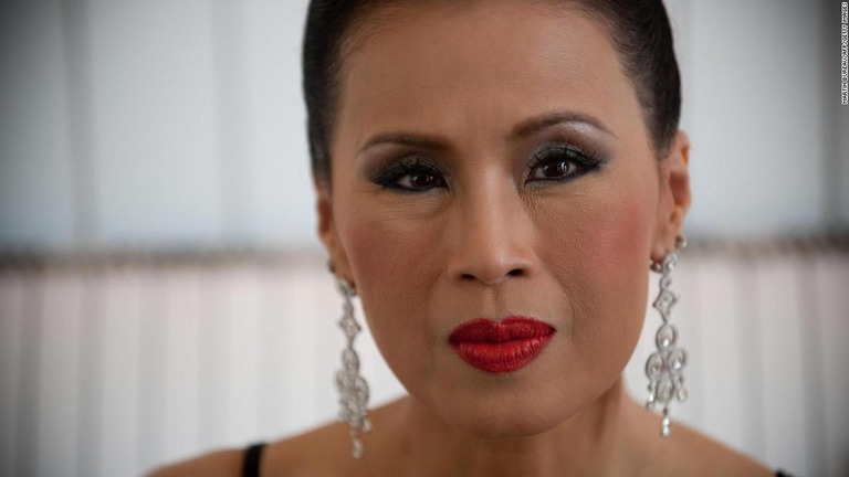 タイのウボンラット王女。第６２回カンヌ映画祭での写真/MARTIN BUREAU/AFP/Getty Images