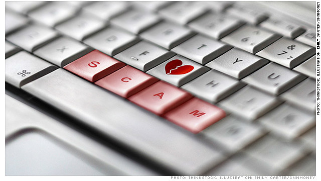 ソーシャルメディアなどを通じたロマンス詐欺の被害が米国で急増/photo: thinkstock: illustration/Emily Carter/CNNMoney