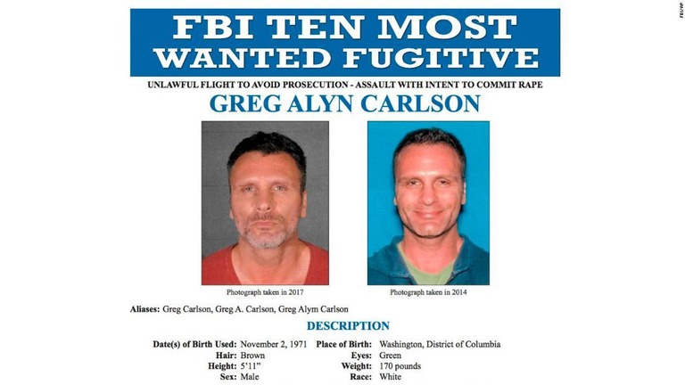 １０大最重要指名手配犯のひとり、グレッグ・アリン・カールソン容疑者が射殺された/FBI/AP