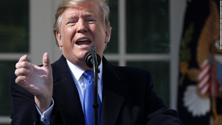 米国のトランプ大統領。対中関税引き上げの延期を明らかにした/Chip Somodevilla/Getty Images North America/Getty Images