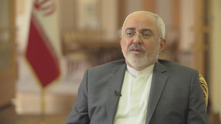 イランのザリフ外相。辞意を表明していたが職務に復帰したことがわかった/CNN