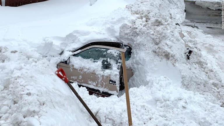 ４時間から５時間にわたって雪の中に閉じ込められたという/Courtesy City of South Lake Tahoe