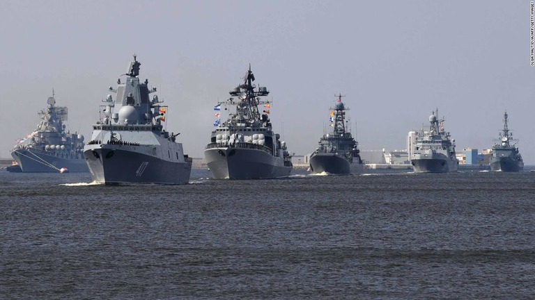 海軍力をはじめとするロシアの脅威拡大に、米欧州軍トップが警鐘を鳴らした/OLGA MALTSEVA/AFP/Getty Images