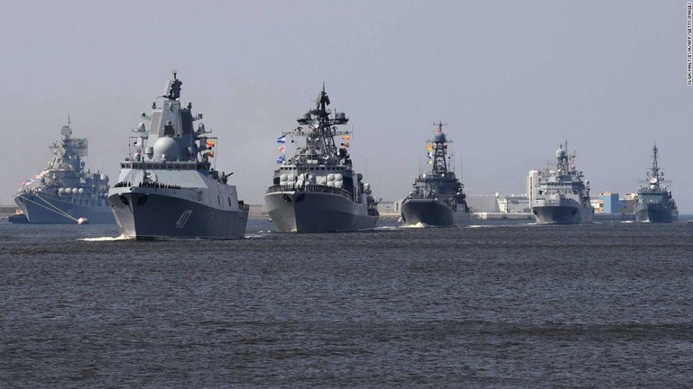 海軍力をはじめとするロシアの脅威拡大に、米欧州軍トップが警鐘を鳴らした/OLGA MALTSEVA/AFP/Getty Images