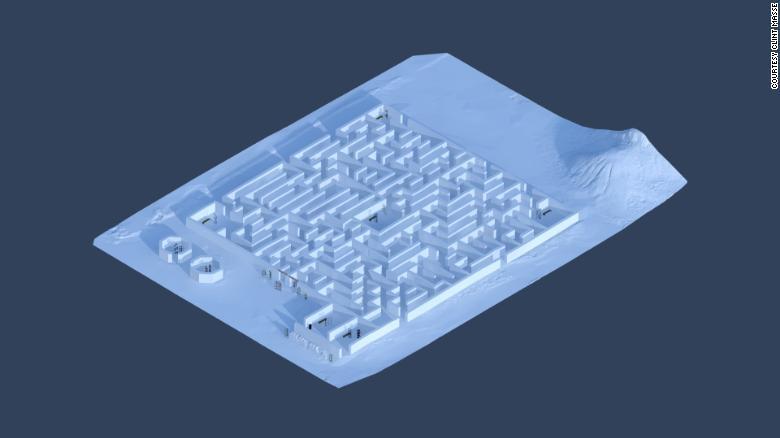 迷路の3Dデザイン図/Courtesy Clint Masse
