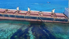 座礁船から重油流出、世界遺産脅かす　ソロモン諸島