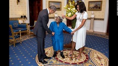 オバマ大統領夫妻と踊った黒人女性、１１０歳の誕生日迎える
