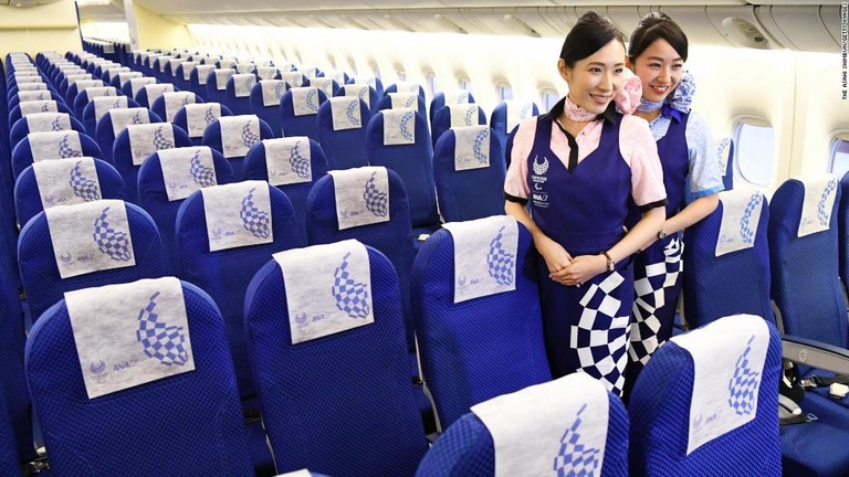 スカイトラックスによる機内の清潔さランキングで全日空（ＡＮＡ）がトップの評価を受けた/The Asahi Shimbun/Getty Images