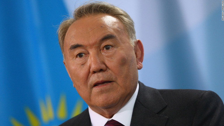 カザフスタンのナザルバエフ氏が大統領を辞任すると明らかにした/AFP/GETTY IMAGES/FILE