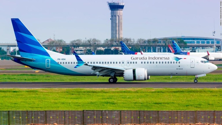 ガルーダ・インドネシア航空が７３７ＭＡＸ８型の発注契約について撤回する考えを明らかにした/Markus Mainka/dpa/AP Images
