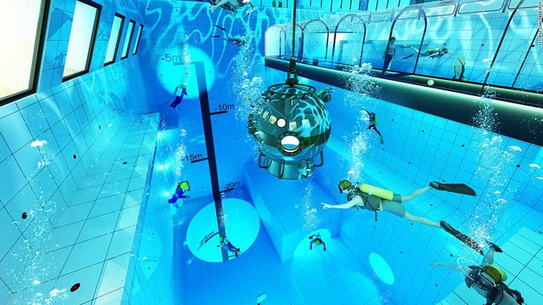 深さ世界一のプール「ディープ・スポット」がまもなくポーランドにお目見えする/Flyspot.com/Deepspot