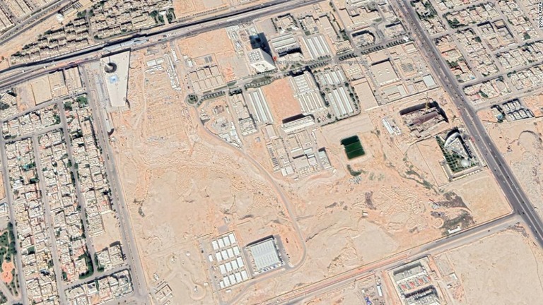 サウジアラビアの研究用原子炉の工事が急ピッチで進んでいる/Google Earth