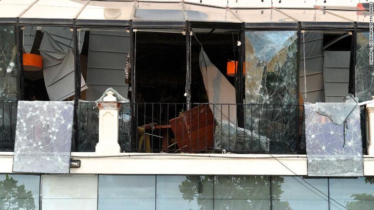 爆破の標的となったコロンボのキングスベリーホテル/ishara s. kodikara/getty images