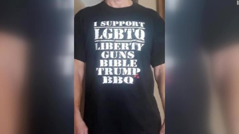 「『ＬＧＢＴＱ』を支持する」としたＴシャツが物議を醸している/WXIX