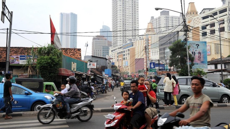 インドネシア政府がジャカルタからの首都移転を計画している/ROMEO GACAD/AFP/Getty Images