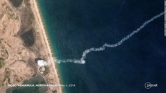 北朝鮮の発射実験、短距離弾道ミサイルか　衛星画像から分析 CNN EXCLUSIVE