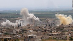 シリア軍、北西部への爆撃で「テロリスト殺害」　戦闘激化に拍車