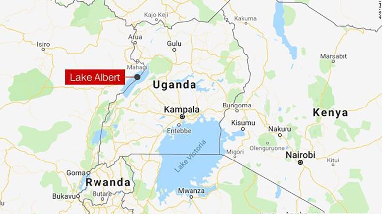 アルバート湖でボートが転覆し、８人が死亡した/Google Maps
